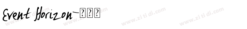 Event Horizon字体转换